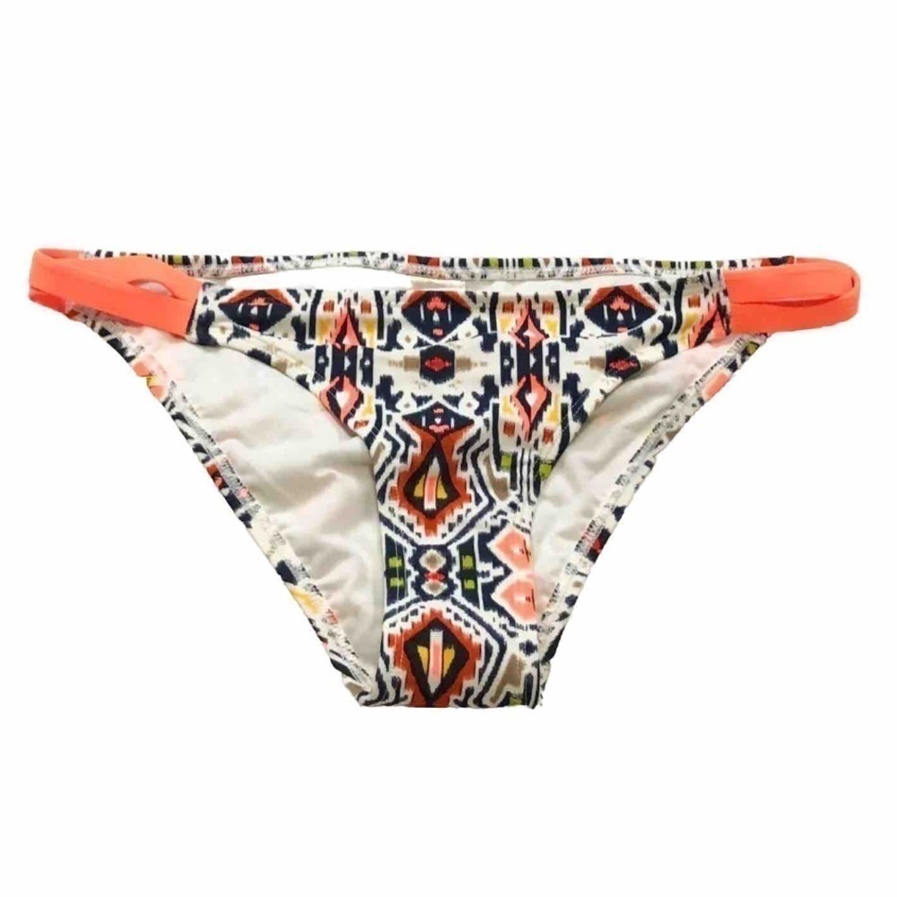 🆕 Eidon hipster bikini bottoms orange blue white